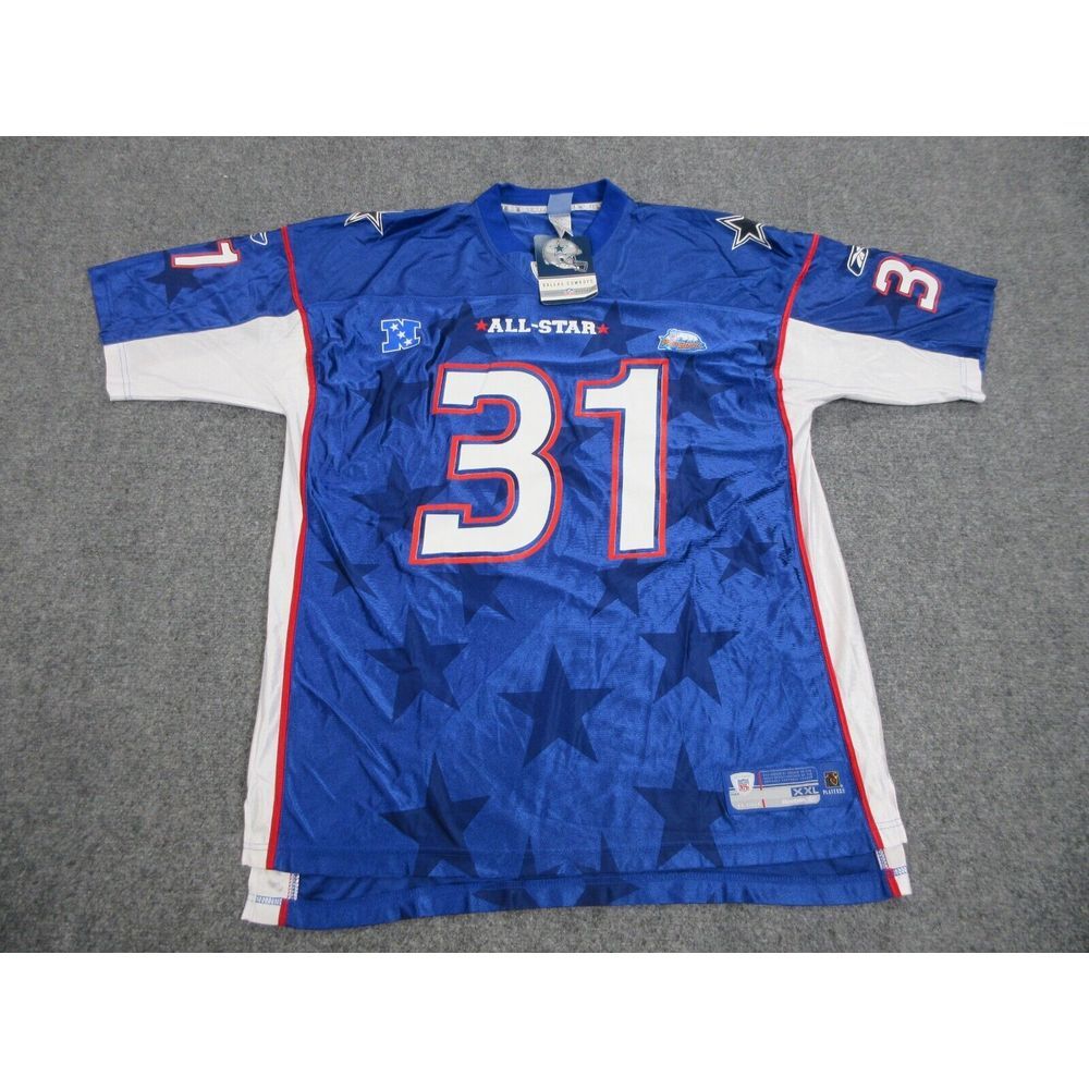 VINTAGE Roy Williams Dallas Cowboys Jersey Mens 2XL Blue 2004‎ Pro Bowl Reebok